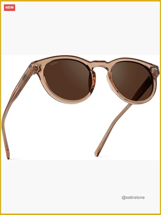 Round Polarized Sunglasses with UV400 Protection for Driving